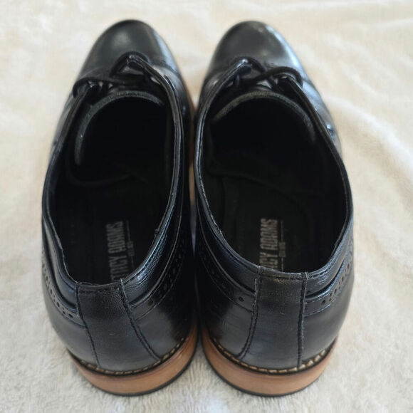 Stacy Adams Mens Dickson Cap Oxford Dress Shoes Size 7.5 M Black - Picture 5 of 8